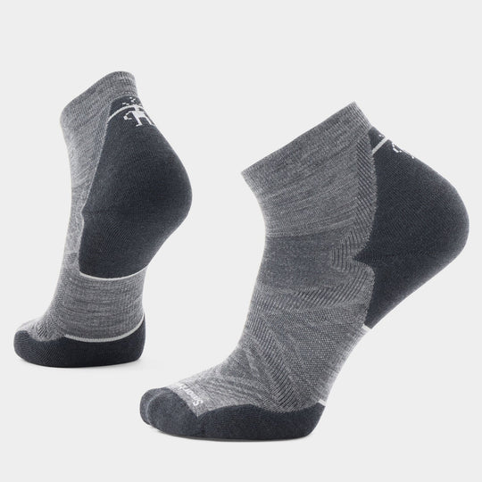 Smartwool Run Targeted Cushion Ankle Socks Medium Gray