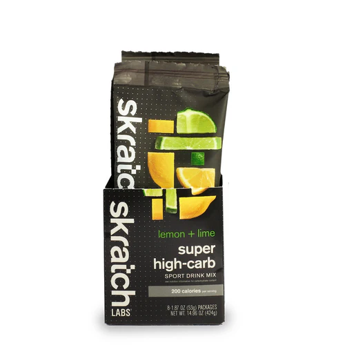 Skratch Super High-Carb Sport Drink Mix Lemons and Limes 53g 8-pack