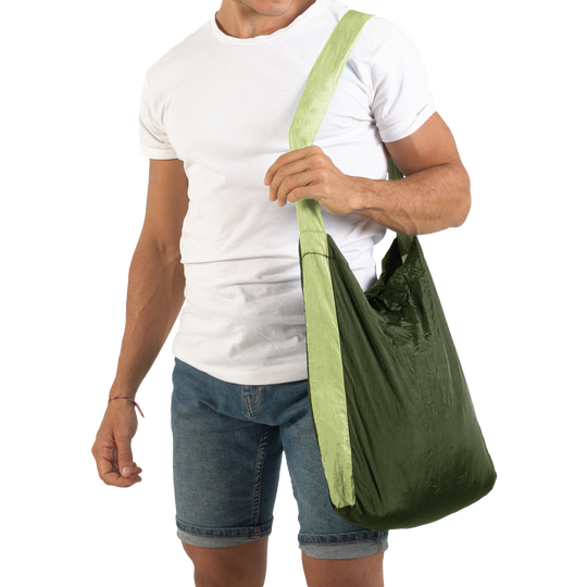 Ticket To The Moon Eco Bag Medium Army Green / Green Apple (15L)