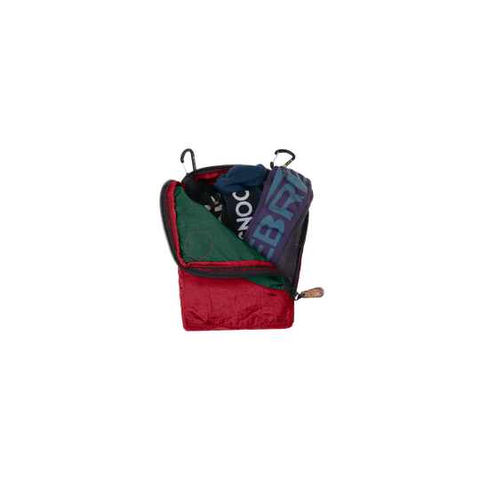Ticket To The Moon Travel Cube S burgundy / dark green (0.7L incl. 2 accessory carabiners)