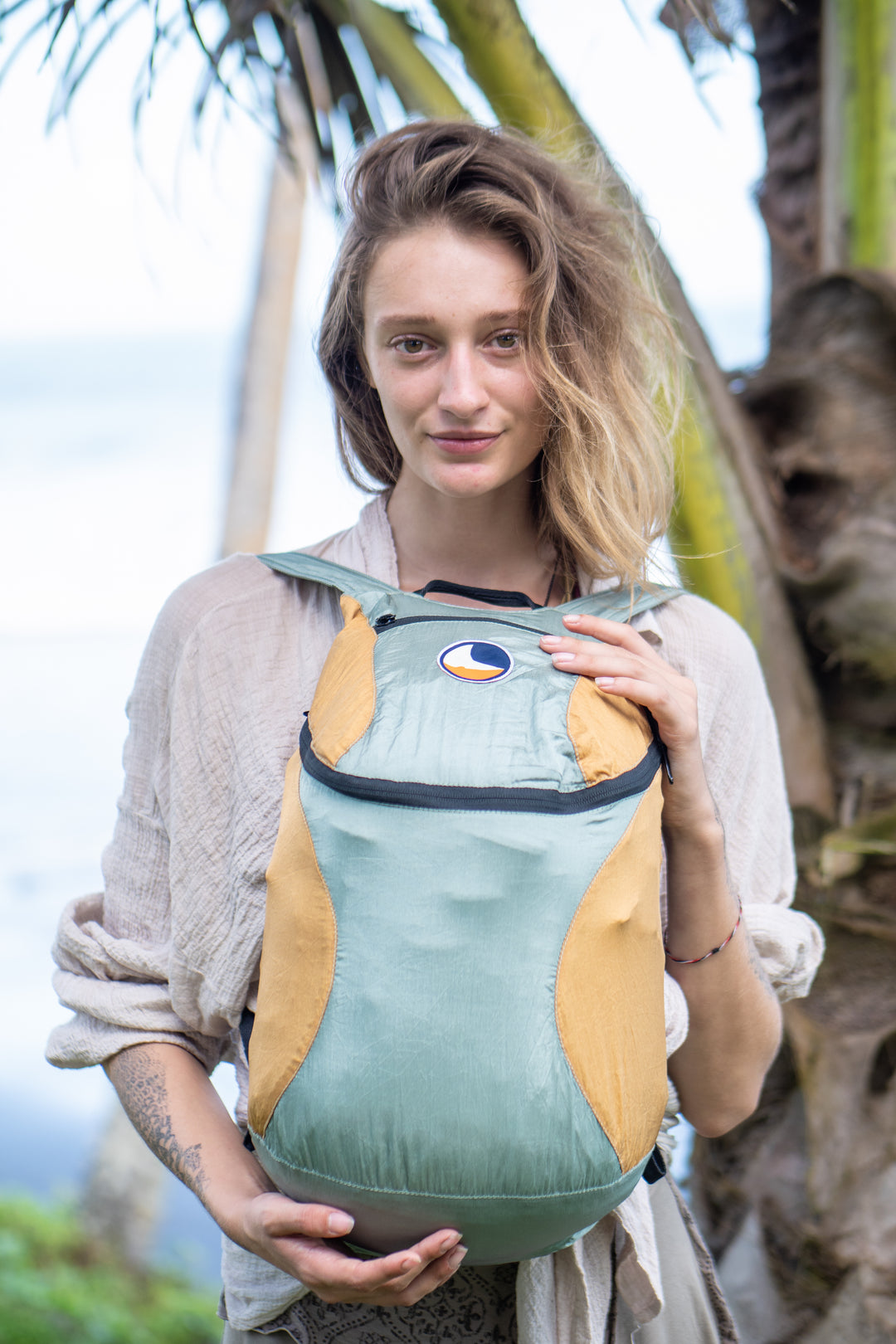 Ticket To The Moon Mini Backpack Jade Green / Sand (15L)