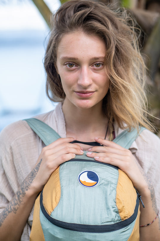 Ticket To The Moon Mini Backpack Jade Green / Sand (15L)