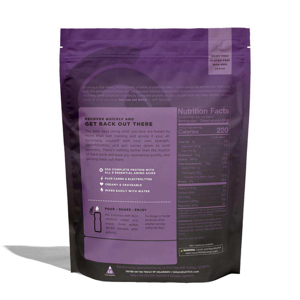 Tailwind Fava Recovery Mix Strawberry 20 Serving