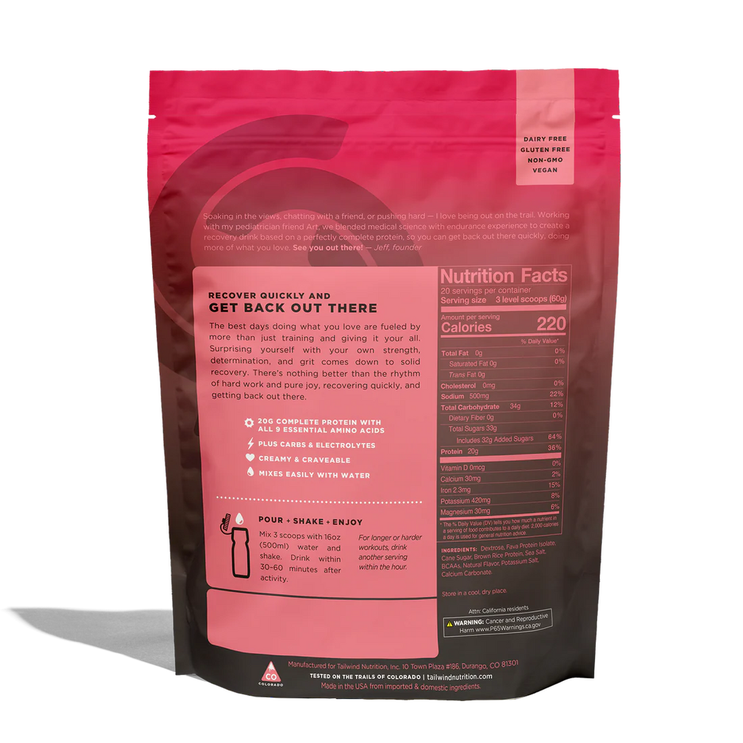 Tailwind Fava Recovery Mix Strawberry 20 Serving