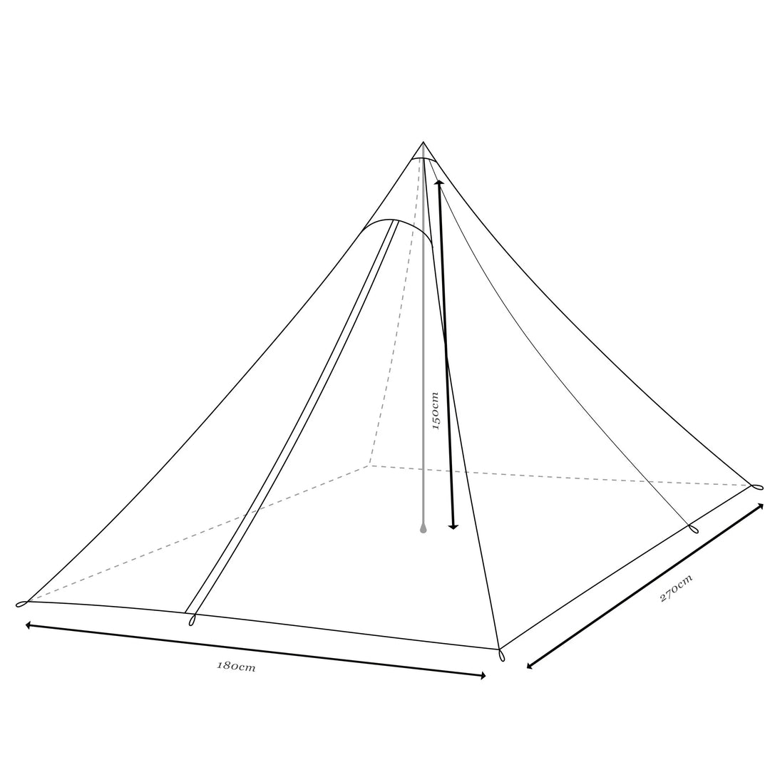 Mont Hypermid 2 Person Ultralight Pyramid Tent Shelter