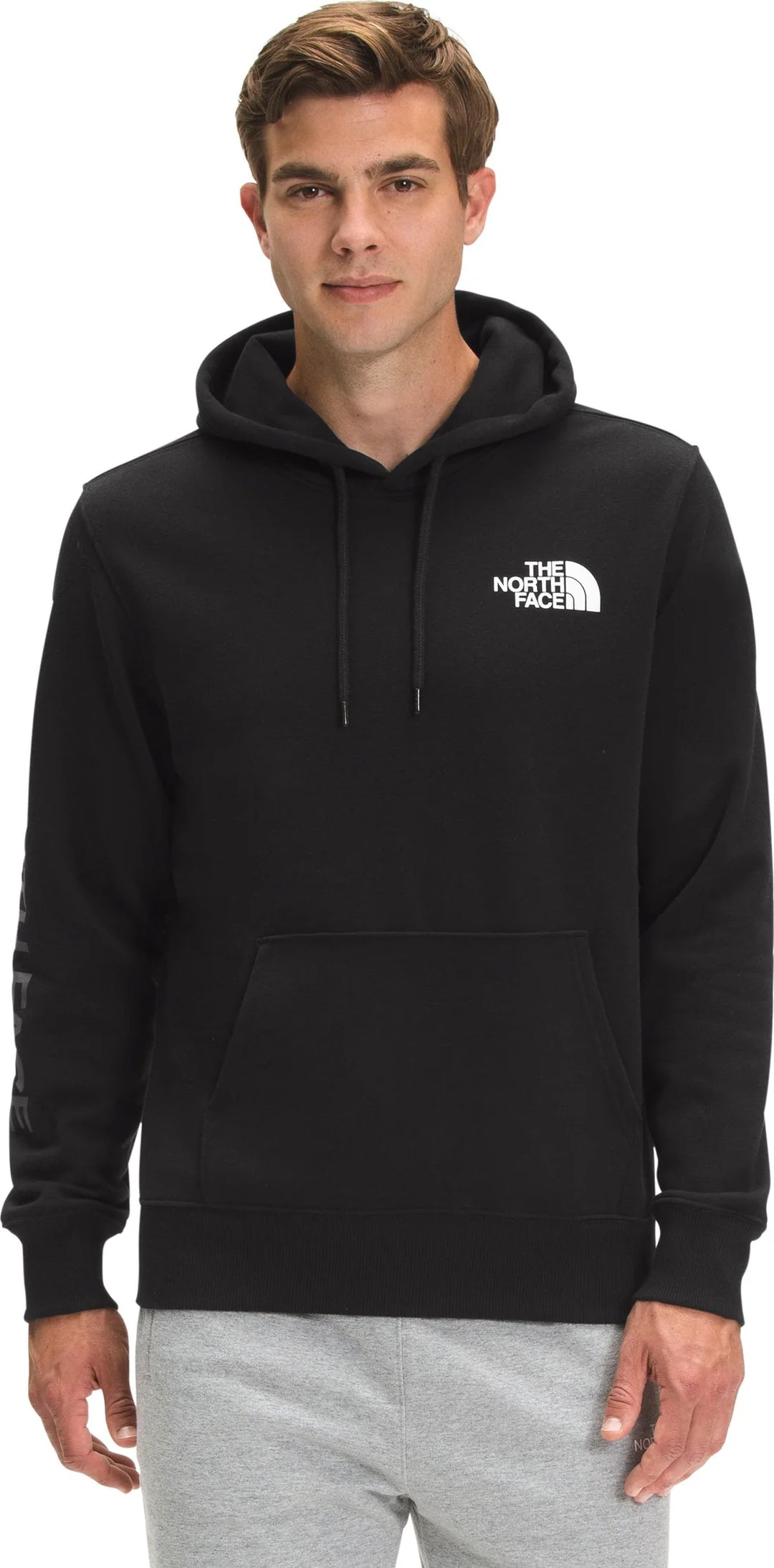 The North Face Mens Sleeve Hit Hoodie TNF Black
