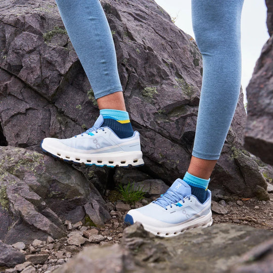 Feetures Trail Max Cushion Quarter Mountain High Blue