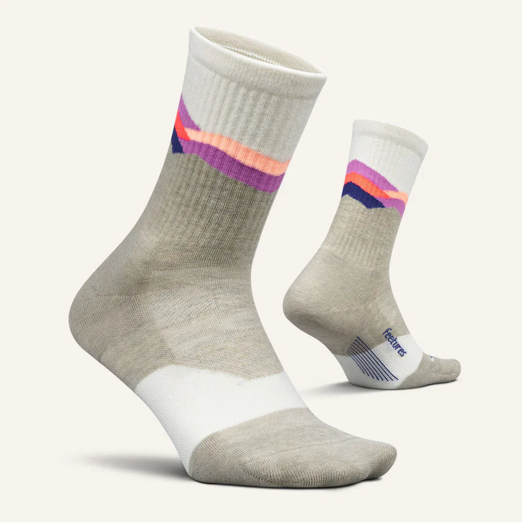 Feetures Trail Max Cushion Mini Crew Mountain High Cream