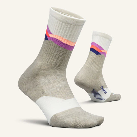 Feetures Trail Max Cushion Mini Crew Mountain High Cream