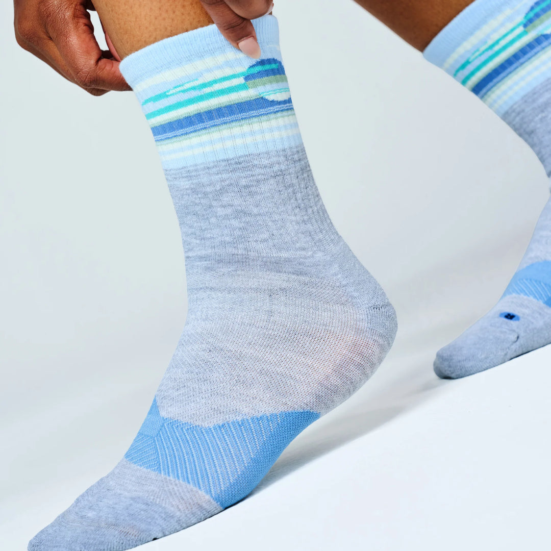 Feetures Trail Max Cushion Mini Crew - 2026 Cloud Veil Blue