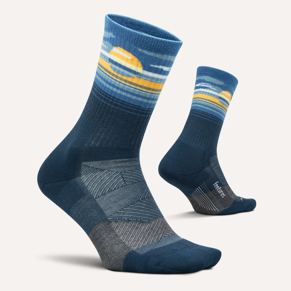 Feetures Trail Max Cushion Mini Crew - 2026 Cloud Veil Navy