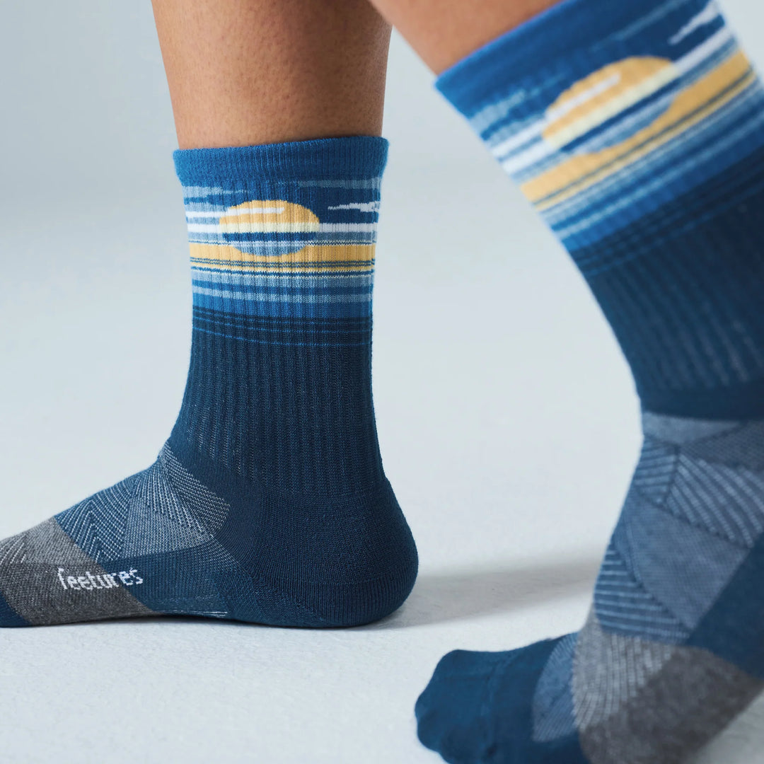 Feetures Trail Max Cushion Mini Crew - 2026 Cloud Veil Navy