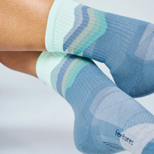 Feetures Trail Max Cushion Mini Crew - 2026 Tectonic Blue