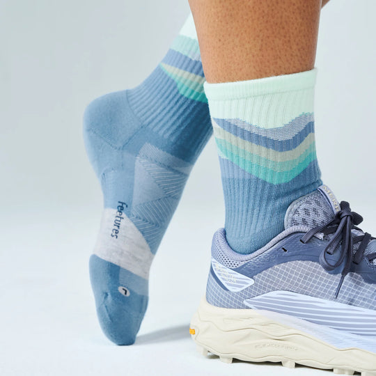 Feetures Trail Max Cushion Mini Crew - 2026 Tectonic Blue