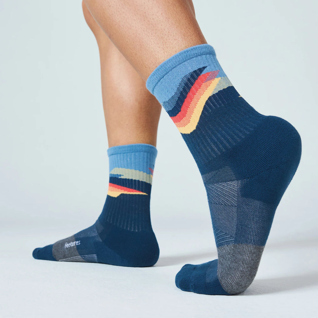 Feetures Trail Max Cushion Mini Crew - 2026 Tectonic Navy