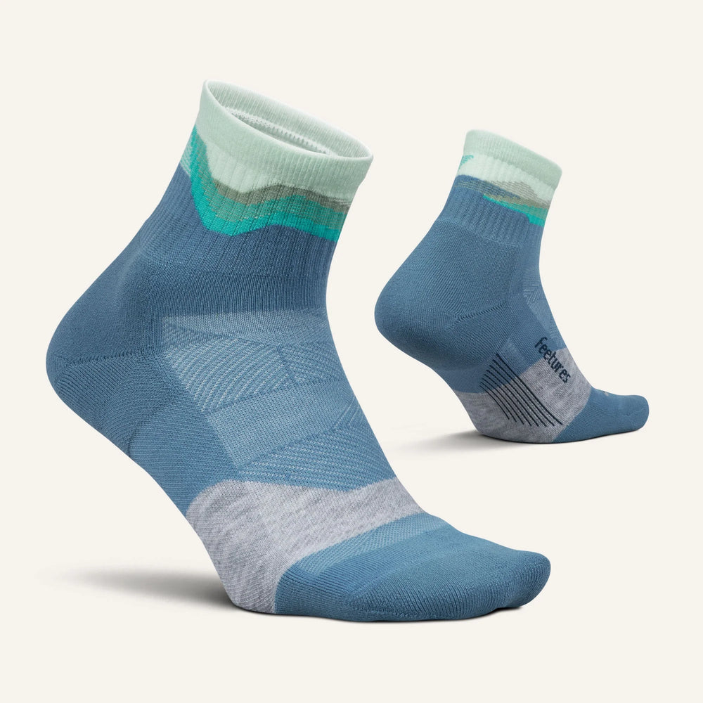 Feetures Trail Max Cushion Quarter Tectonic Blue