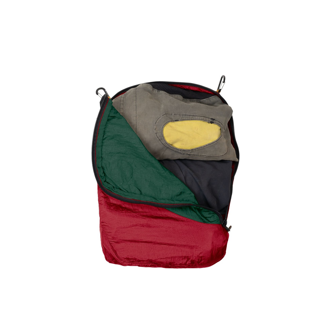 Ticket To The Moon Travel Cube L burgundy / dark green (6.3L incl. 2 accessory carabiners))