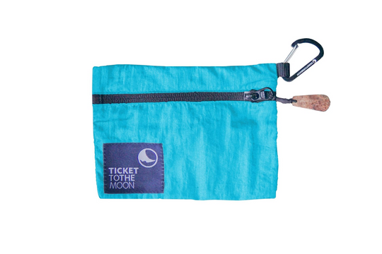 Ticket To The Moon Travel Wallet aqua