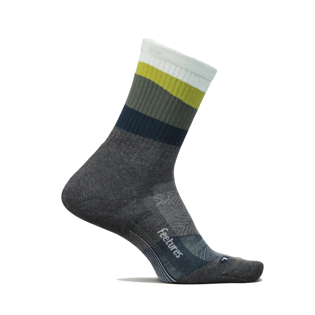 Feetures Trail Max Cushion Mini Crew Ascent Gray