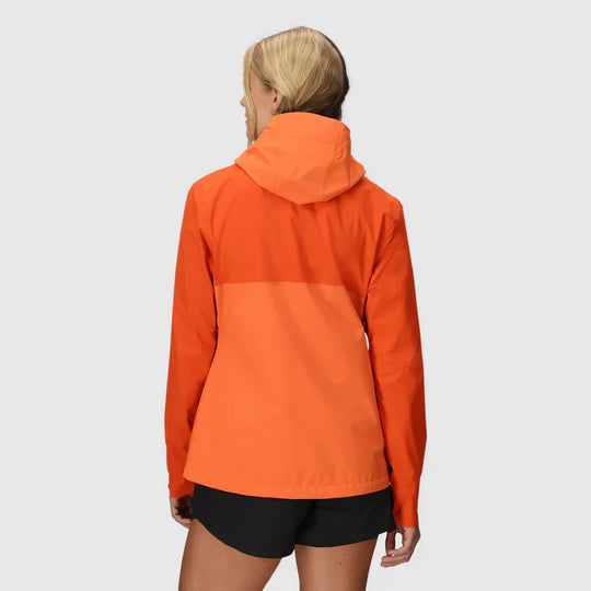Outdoor Research Womens Stratoburst Stretch Rain Jacket Spice/Zest