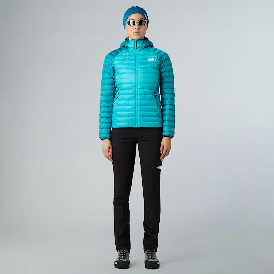 The North Face Womens Bettaforca LT Down Hooded Jacket GALACTIC BLUE-DEEP TEAL