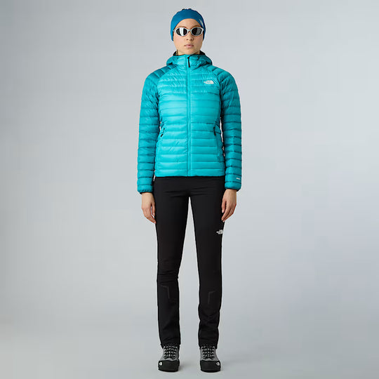 The North Face Womens Bettaforca LT Down Hooded Jacket GALACTIC BLUE-DEEP TEAL