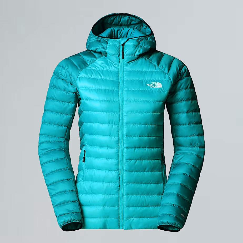 The North Face Womens Bettaforca LT Down Hooded Jacket GALACTIC BLUE-DEEP TEAL
