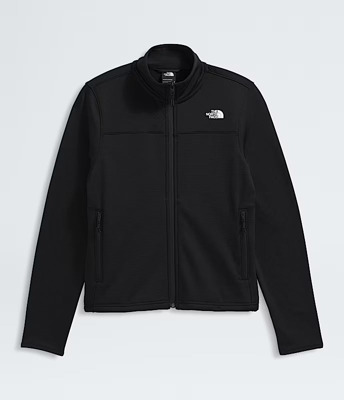 The North Face Womens Cedar Trail Grid Fleece Jacket TNF BLACK
