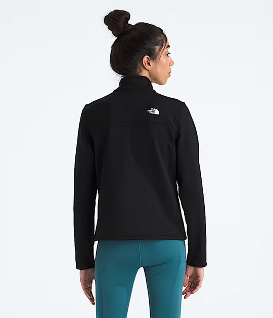 The North Face Womens Cedar Trail Grid Fleece Jacket TNF BLACK