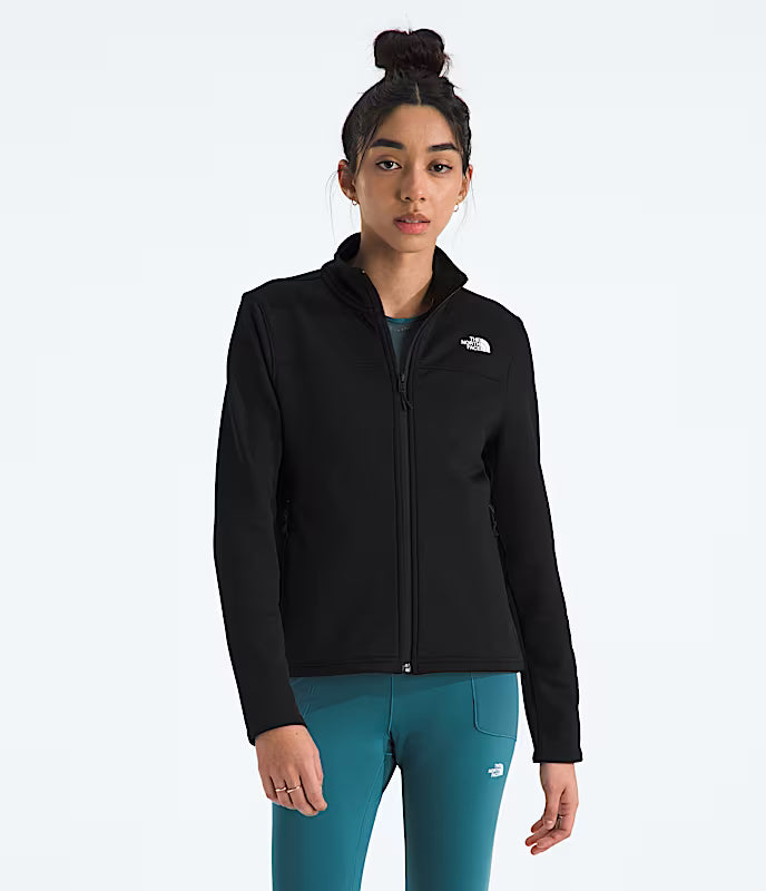 The North Face Womens Cedar Trail Grid Fleece Jacket TNF BLACK