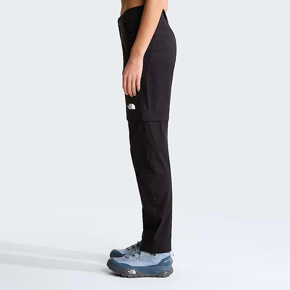 The North Face Womens Exploration Convertible Regular Straight Pants - EU TNF BLACK