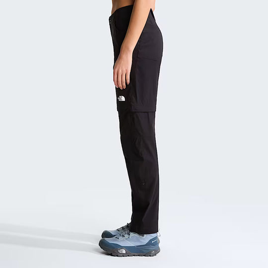 The North Face Womens Exploration Convertible Regular Straight Pants - EU TNF BLACK