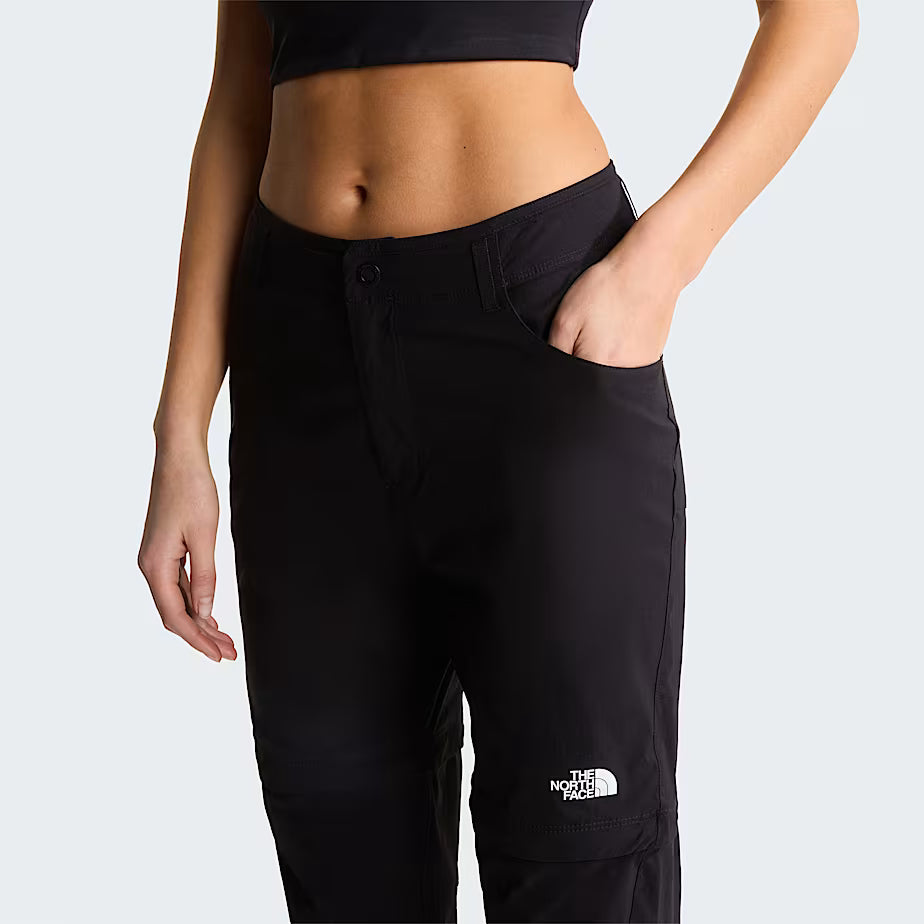 The North Face Womens Exploration Convertible Regular Straight Pants - EU TNF BLACK
