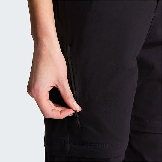 The North Face Womens Exploration Convertible Regular Straight Pants - EU TNF BLACK