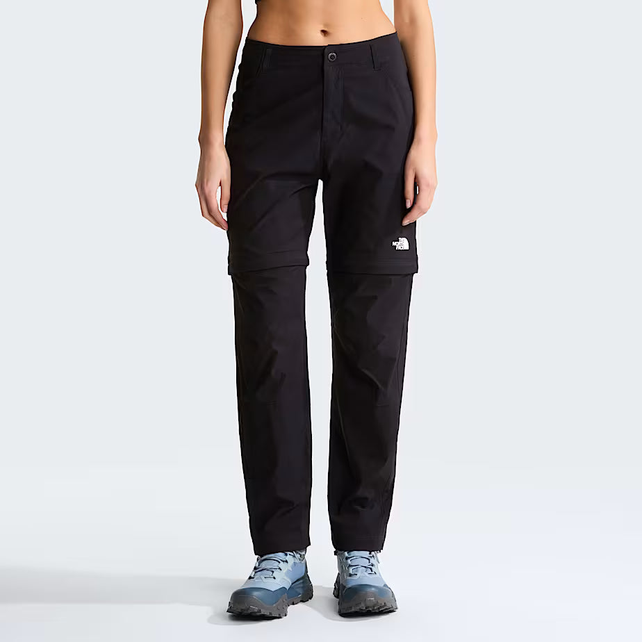 The North Face Womens Exploration Convertible Regular Straight Pants - EU TNF BLACK