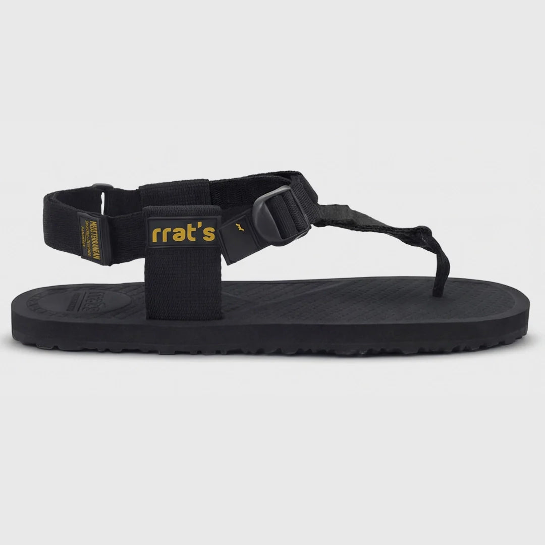 RRATS Y-Mountain Sandals Black