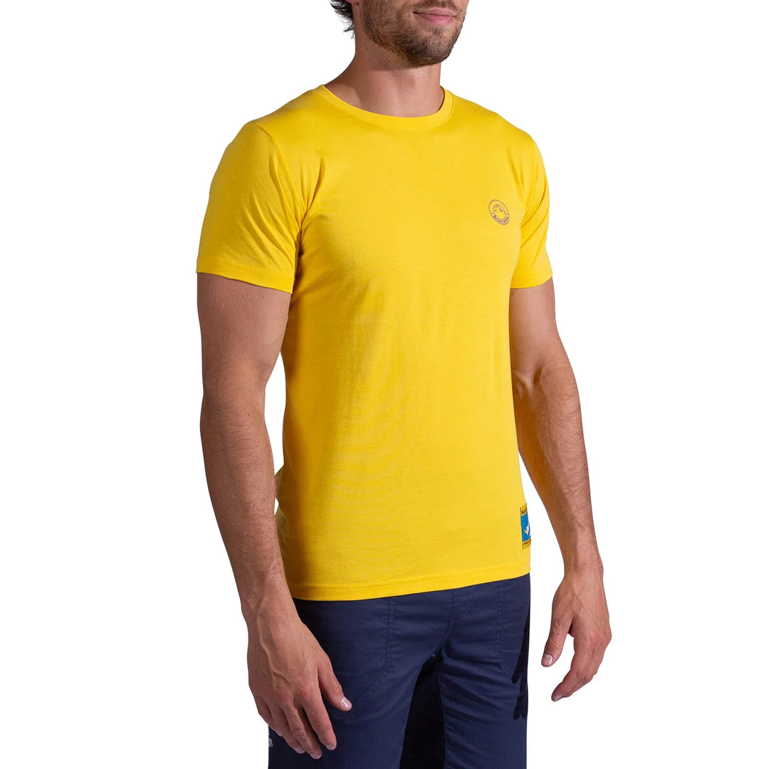 La Sportiva Climbing on the Moon T-Shirt W Viola/Giallo