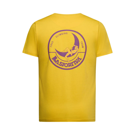La Sportiva Climbing on the Moon T-Shirt W Viola/Giallo
