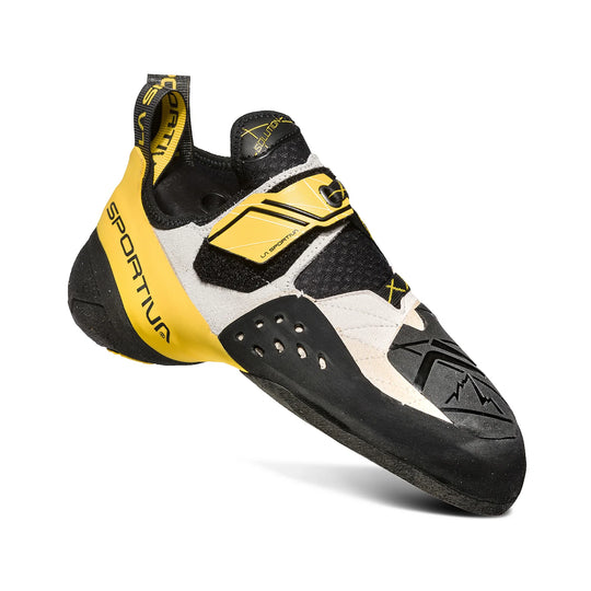 La Sportiva Solution Mens Climbing Shoe White/Yellow