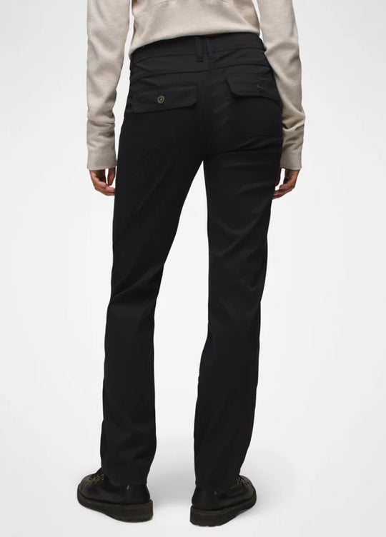 Prana Wmns Stretch Zion Mid Rise Pant Regular Inseam Black