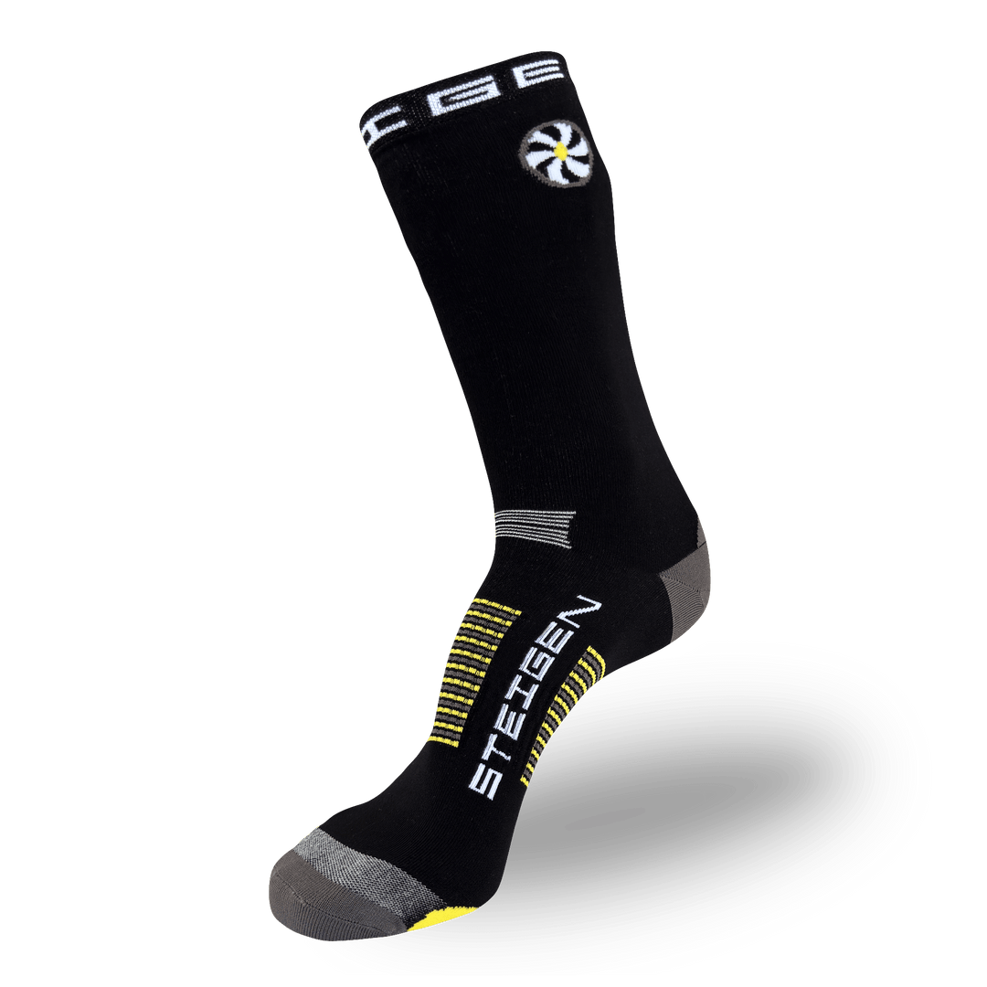 Steigen Big Foot Black 3/4 Length Running Socks
