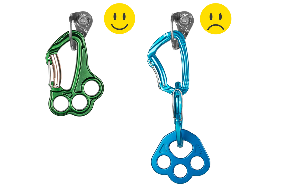 Grivel Vlad Twin Gate Climbing Carabiner Rigging Plate