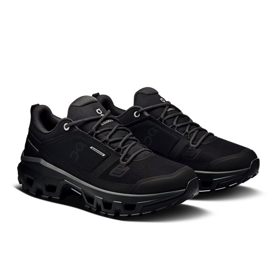 On Cloudrock Low WP Womens Hiking Shoe Black