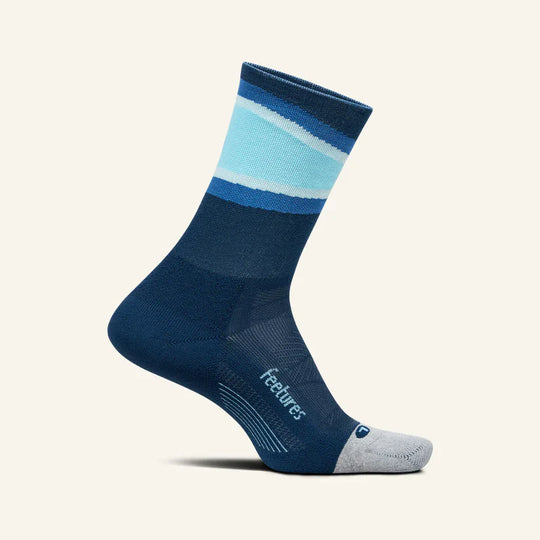 Feetures Elite Light Cushion Mini Crew Blue Bounce