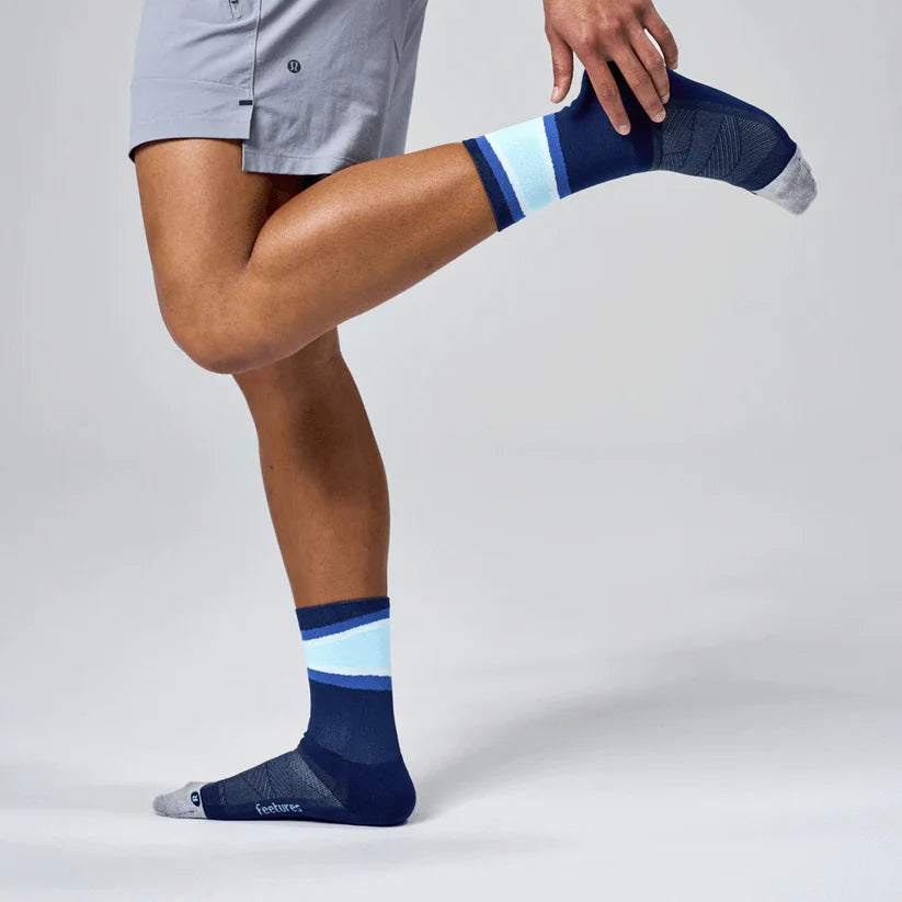 Feetures Elite Light Cushion Mini Crew Blue Bounce
