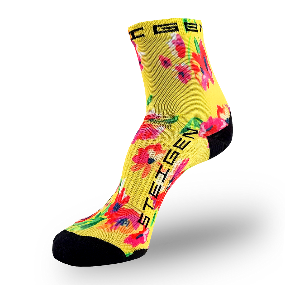 Steigen Floral 1/2 Length Running Socks