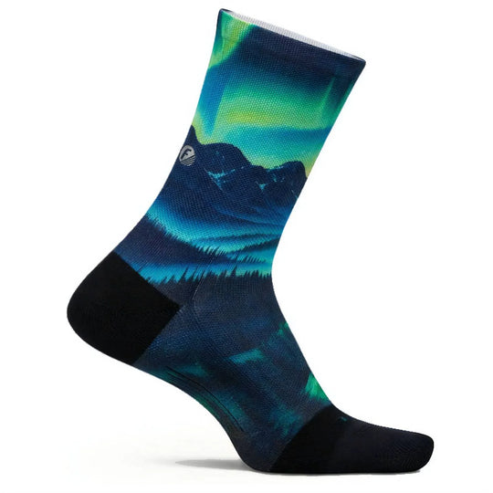 Feetures Elite Light Cushion Mini Crew Aurora Glow
