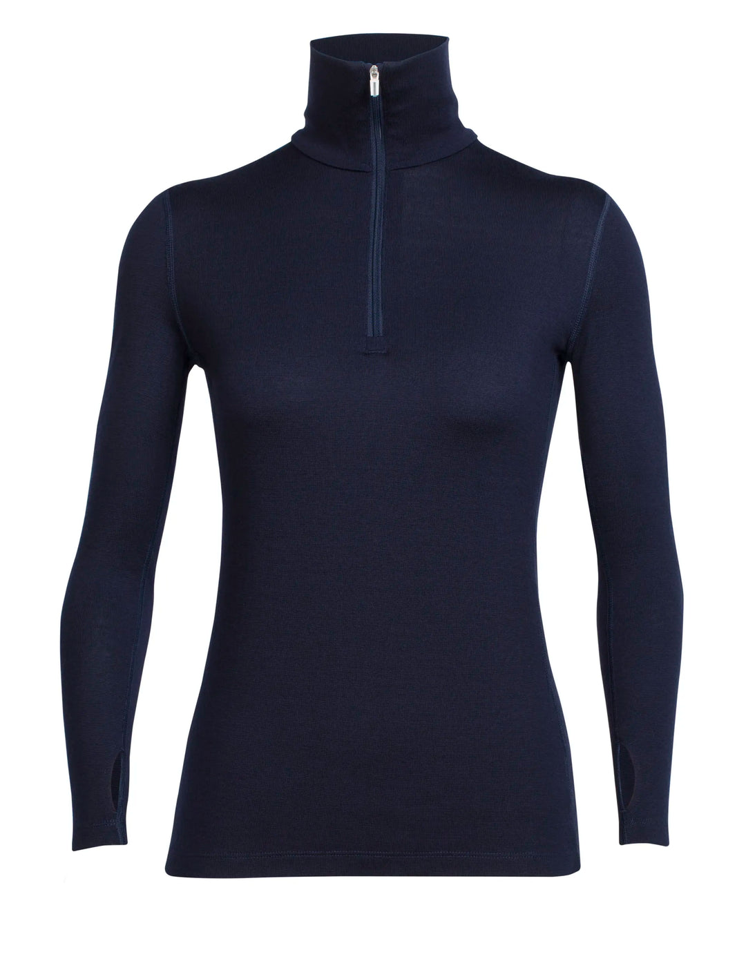 Icebreaker Womens Tech Top LS Half Zip Midnight Navy