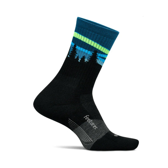 Feetures Trail Max Cushion Mini Crew Blue Aurora