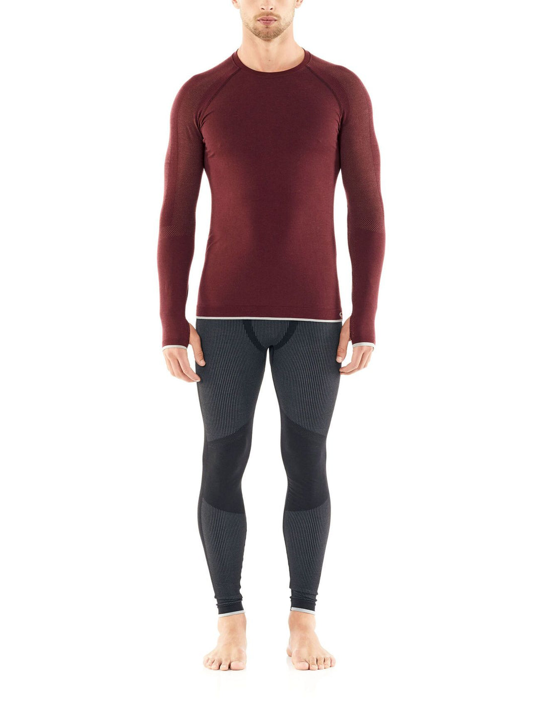 Icebreaker Mens 200 Zone Seamless Leggings Black